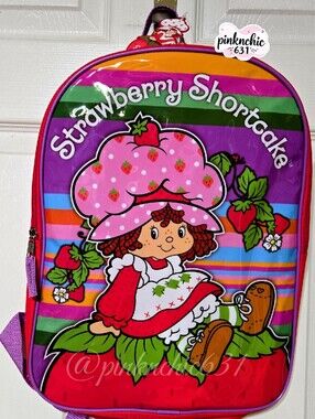 Strawberry Shortcake Retro Rainbow Backpack Back To School